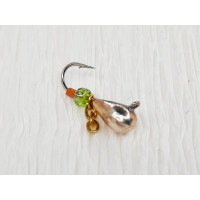 Мормишка вольфр. Start Fishing Крапля з вушком гач.№ 16 Silver ланцюжок 3 мм 0,4 г 016-030-1
