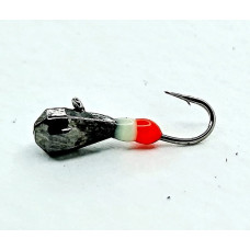 Мормишка вольфр. Start Fishing Гранована фінська крапля з вушком гач.№16 Black 3,5 мм 0,5 г 059-035