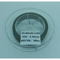 Шнур BRAID LINE X4 dark green 15,7 кг 200 м 0,2 мм