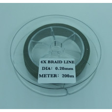 Шнур BRAID LINE X4 dark green 15,7 кг 200 м 0,2 мм