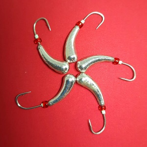Мормишка вольфр. Start Fishing Уралка гач.№12  Silver 5 мм 1,5 г 007-050-1