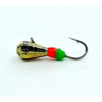 Мормишка вольфр. Start Fishing Гранована фінська крапля з вушком гач.№16 Gold 3,5 мм 0,5 г 059-035