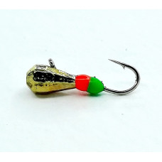 Мормишка вольфр. Start Fishing Гранована фінська крапля з вушком гач.№16 Gold 3,5 мм 0,5 г 059-035