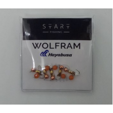 Мормишка вольфр. Start Fishing Пуголовок гач.№16 Cu+Gold CAT eye 3* 2,4 мм 0,4 г 048-032-1