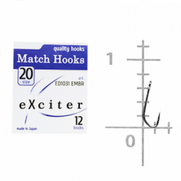 Гачок eXciter model  Match   № 20  (12 hooks)