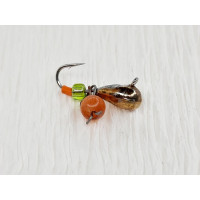 Мормишка вольфр. Start Fishing Крапля з вушком гач.№ 16 Gold CAT eye 3 мм 0,4 г 016-030-1