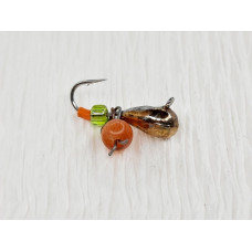 Мормишка вольфр. Start Fishing Крапля з вушком гач.№ 16 Gold CAT eye 3 мм 0,4 г 016-030-1
