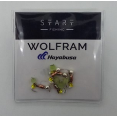 Мормишка вольфр. Start Fishing Пуголовок гач.№16 Silver+Cu CAT eye 3* 2,4 мм 0,4 г 048-032-1