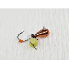 Мормишка вольфр. Start Fishing Крапля з вушком гач.№ 16 Cu CAT eye 3 мм 0,4 г 016-030-1