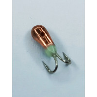 Мормишка вольфр. Start Fishing Коза-клюшка з отвором 2x№ 20 Cu 2,5 мм 0,2 г 086-025