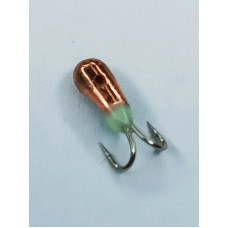 Мормишка вольфр. Start Fishing Коза-клюшка з отвором 2x№ 20 Cu 2,5 мм 0,2 г 086-025