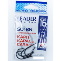 Гачок Leader Soi BN №16 (4 hooks)