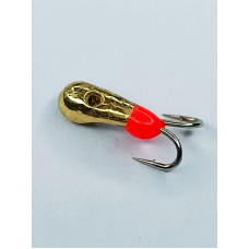 Мормишка вольфр. Start Fishing Коза-клюшка з отвором 2x№ 20 Gold 2,5 мм 0,2 г 086-025