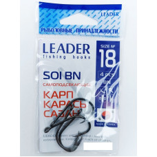 Гачок Leader Soi BN №18 (4 hooks)