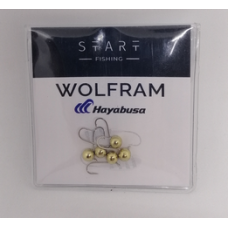 Мормишка вольфр. Start Fishing Куля з вушком гач.№16 Gold 4 мм 0,6 г 001-040-1