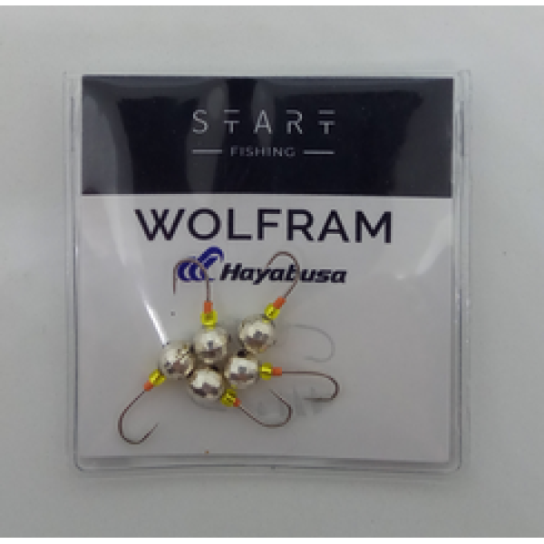 Мормишка вольфр. Start Fishing Гр. Кулька з отвором гач.№14 Silver 5 мм 1 г 005-050-1