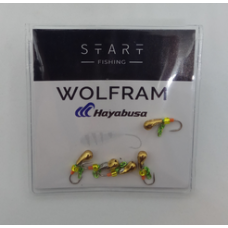 Мормишка вольфр. Start Fishing Клюшка гач.№ 16 Gold з ланцюжком 3 мм 0,3 г 006-030-1