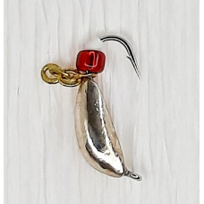 Мормишка вольфр. Start Fishing Ризький банан гач.№16 Silver ланцюжок 2,5 мм 0,5 г 025-025-1