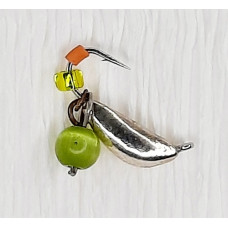Мормишка вольфр. Start Fishing Ризький банан гач.№16 Silver CAT eye 2,5 мм 0,5 г 025-025-1